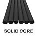Oodles Solid Core Deluxe Foam Pool Swim Noodles Five Foot Length- 6 Pack Black