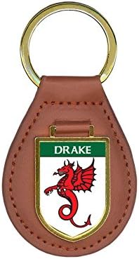 Drake Family Crest Coat of Arms Lot of 4 Total Key Chains