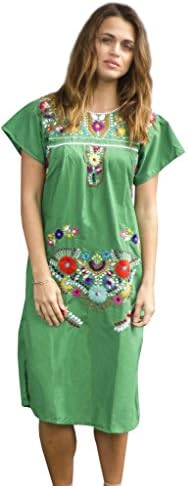 Liliana Cruz Embroidered Mexican Peasant Dress