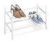 Whitmor 2-Tier Expandable and Stackable Shoe Rack, White