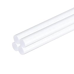 MECCANIXITY 4pcs Acrylic Round Rods 3/16" x