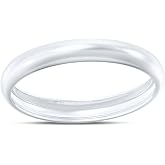 Aone Jewelry 10K Gold Wedding Band Ring for Women and Men | Classic polished profile with a smooth inner surface, available in multiple widths for comfortable everyday styling.