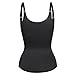 Junlan Waist Trainer, Corset Cincher Body Slimmer Shaper Tummy Control for Women Vest (M, Black Waist Trainer for Weight Loss)