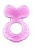 Nuby Silicone Teethe-eez Teether with Bristles, Includes Hygienic Case, Pink primary
