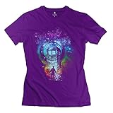 ZZY Particular Doctor Who Tardis T Shirt - Women's Tee Purple Size XL