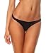 THE MESH KING Coqueta Sexy Teeny Mini Brazilian Bikini Thong Swimsuit Bottom Swimwear Black-SM