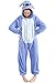 ReachMe Stitch Onesie Pajamas with Matching Gloves and Slippers Animal Pjs Halloween Costumes Party Wear(1 Blue,XL)