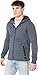 Quiksilver Men's KUROW Sherpa Fleece Zip, Blue Nights Heather M