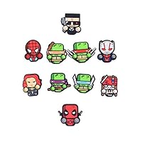 BeAwesome Exclusive Superhero Fridge Magnets - Marvel Cinematic Universe Superheroes - DC Comics Superheroes Collectible Figures (Set of 10 Various Heroes)