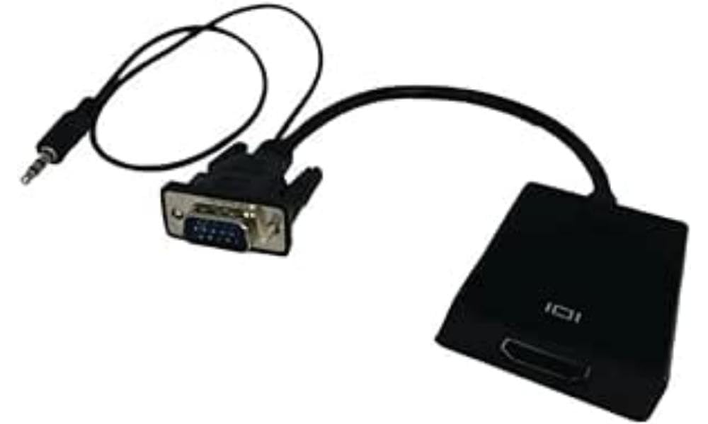 Connekt Gear VGA to HDMI Adapter Male to Female VGA Source Black/Grey