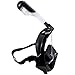 Full Face Snorkel Mask,180 Panoramic View Anti Fog Anti Leak Snorkeling Mask,Comfort and Superior Optics in A Snorkel Mask with Detachable Camera Mount for Adult and Kids