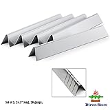 Direct store Parts DP110 Stainless Steel Flavorizer Bars /Heat plates (5-pack) Replacement Weber Stainless Steel Flavorizer Bars 7539,7540 / L 24.5" (Aftermarket Parts) ()