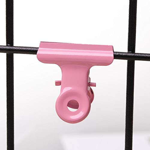 OUTOPEN Metal Bulldog Binder Paper Clips Paint Candy Color for Food Bags, Pictures Photos, Art Crafts, Home Office Supply 5pcs