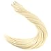 #60 Platinum Blonde Tape in Hair Extensions Human Hair 14inch