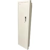 V-Line Closet Vault PLUS, White In-Wall Safe, Simplex Lock, CA DOJ Approved, 1.7 Cubic Feet, Fits Between 2 Wall Studs, Steel