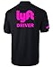 LYFT Polo shirt, LYFT driver shirt, LYFT shirt.