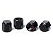 Circuit Performance VC5 Series Black Aluminum Valve Stem Caps (Set of 4)