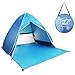 Pop Up Tent, Beach Tent Sun Shelter Instant Sun Shade Portable UV Tent Baby Sun Cabana with Zipper Door for Garden/Beach Times (for 2-3 Person) - Azure