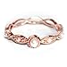 Gieschen Jewelers 'Penta' 14K Gold-Plated (Rose/White/Yellow) Dainty Stackable Ring with Simulated Pearl