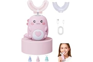 U-Shaped Sonic Toothbrush with 360° Cleaning, 3 Modes & LED Light, IPX7 Waterproof Electric Toothbrush for Adults and Kids, 6