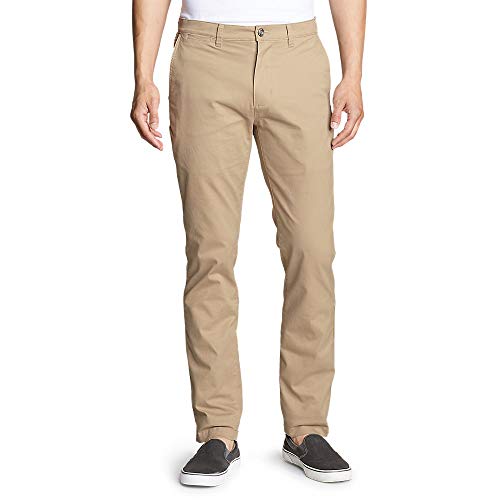 Eddie Bauer Men's Legend Wash Flex Chino Pants - Slim Light Khaki 34/30 ...