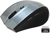 ShhhMouse Wireless Silent Mouse | Ready-to-use with DPI Settings and 5-button Capability | Battery Included | Mac and PC Compatible - Gunmetal