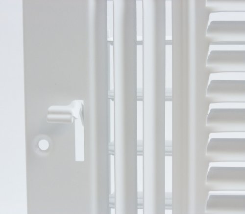 3-Wege-Luftgitter 25,4 X 20,3 Cm - Für Decke & Wand, Flache Prägung, Inkl. Schrauben