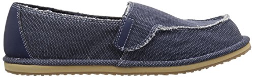 The Children's Place Boys' BB Slipon Deck Slipper, Navy, Youth 4 Medium US Infant
