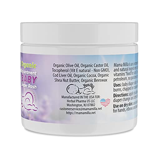 Mama Milla's Organic Baby BalmOintment Moisturizer for Diaper Rash