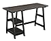 Convenience Concepts Designs2Go Trestle Desk with Shelves, 47