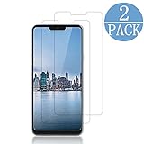 LG G7 ThinQ Tempered Glass Screen Protector, Suzous [2-Pack] with 9H Hardness Protector Film [HD Clear][Anti-Scratch] [Anti-Bubble] [Case Friendly] For G7 ThinQ