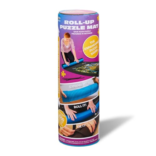 Buffalo Games - Roll-up Puzzle Mat - Jumbo Size for up to 2000 Piece Puzzles - Easy Storage and Clean Up - Expanding Tube for Roling - Save Your Jigsaw Puzzle
