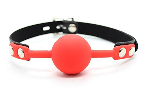 Gag - Soft Silicone Ball Gag - The Beginner Gifts for BDSM Fetish Sexy Bondage Restraints(Pack of 1)by centstar (red) (red1) (FBA)