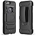 i-Blason Prime Case Designed for iPhone 6s Plus, Kickstand Apple iPhone 6 Plus Case (5.5) Heavy Duty Dual Layer Combo Holster Cover Belt Clip (Black)