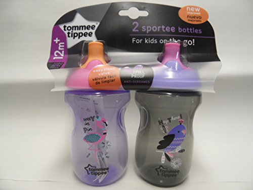Tommee Tippee - 2 Sportee Bottles Purple/Grey