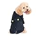 Alfie Pet - Oscar Formal Tuxedo with Black Tie and Red Bow Tie - Color: Black, Size: Medium