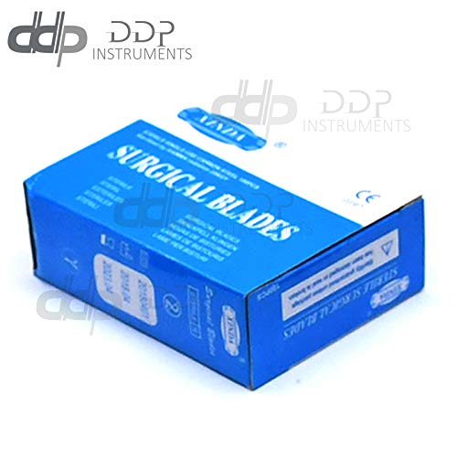 DDP 200 Scalpel Sterile Blades #22 with 2 Free Scalpel Handles #4
