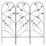 BestNest Panacea 84495 Perching Birds Trellises, Black, 72