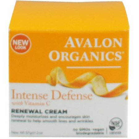 Avalon Organics Vitamin C Renewal Facial Cream 2 oz (Pack of 2)