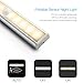 OJA Rechargeable Motion Sensing Cabinet Light, Handmade Aluminun Alloy USB Closet Lights, Magnetic Stripe Stick-on Anywhere Hallway Light for Closet, Attics, Hallway, Washroom, Corridor