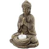 Biedermann & Sons Stone Buddha Tealight Holder