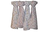 Muslin Swaddle Blankets Gift Set | Certified Organic Cotton | Caterpillar & Dots, 4 Count