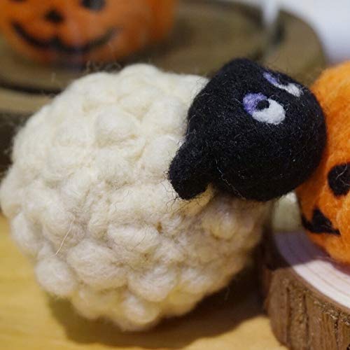 image for Wool Queen Lazy Sheep Needle Felting Kit, Pure Queensland 70S Fine Woo