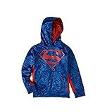 Bioworld DC Comics Superman All Over Pullover Hoodie (Small 6/7)