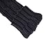 Yacun Women's Knitted Stretchy Long Sleeve Fingerless Gloves- Arm Warmers Black