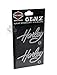 Harley-Davidson Rhinestone Harley Script Logo Glitter Decals - Silver - 3 x 5in.