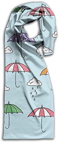 Rainy Monsoon Umbrella Polyester Scarves Neck Young Women Gift Smooth