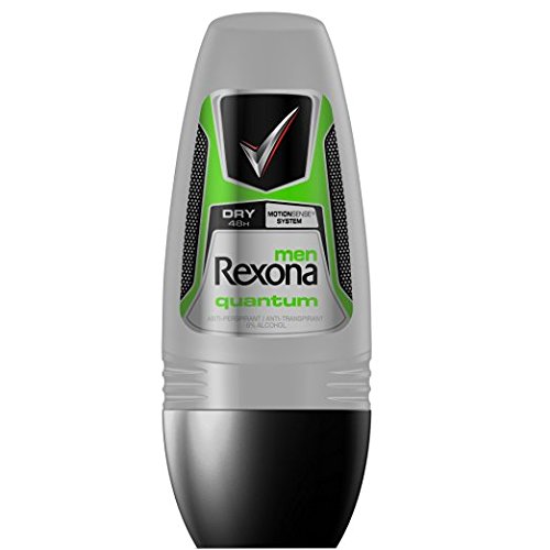 Rexona Body Roll on Deodorant for Men, Anti-Perspirant/Anit-Transpirant (9X50ml/1.7oz, Quantum)