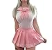 Littleforbig Cotton Romper Onesie Pajamas Bodysuit - Magical Onesie Skirt Set Pink 3XL