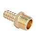 U.S. Solid Brass Hose Fitting, Adapter, 1/2